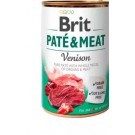 Brit Paté & Meat Dog k 400 g venison  Вологий корм для собак з Олениною шматочки м'яса в паштеті