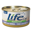 Life cat вологий корм для котів, з Куркою та Качкою, банка 85 грам