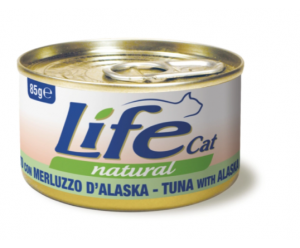 Life cat вологий корм для котів, з Тенець з тріскою 75 гр.