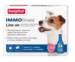 Beaphar IMMOShield Краплі від бліх та кліщів для собак 1-15кг
