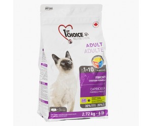 1st Choice Adult Cat Finicky, корм для вибагливих котів з нормальною активністю і вибагливим смаком