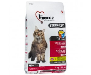 1st Choice  Sterilized, корм для стерилізованих котів з куркою