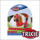 Trixie TX-6264 Шлейка з повідцем для морської свинки  з малюнком, нейлон 125см