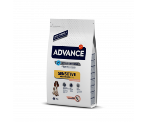 Advance Dog Med/Maxi Sensitive Salmon&Rice для дорослих собак з чутливим травленням лосось і рис