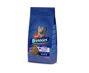 Brekkies Cat Complet для дорослих котів з Куркою,  та овочами