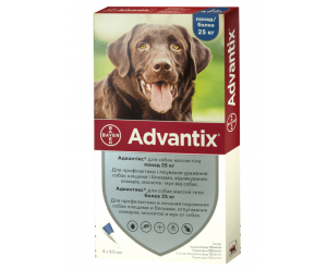 ADVANTIX каплі від бліх та кліщів для собак вагою більше 25 кг