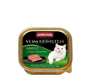 Animonda Vom Feinsten, вологий корм для котів з м'ясом індика та кроля