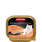 Animonda Vom Feinsten, вологий корм для котів з м'ясом курки, лососем та шпинатом
