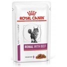ROYAL CANIN Renal Feline Beef  вологий корм для котів з нирковою недостатністю з Яловичиною