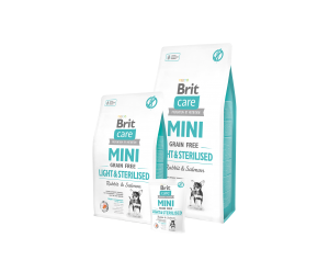 Brit Care Mini Light & Sterilised, беззерновий корм для стерелізованих собак