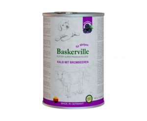 Baskerville Super Premium, вологий корм для цуценят з телятиною та ожиною