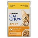 Purina Cat Chow Adult, вологий корм для котів з Куркою та Цукіні 85гр.