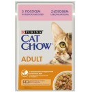 Purina Cat Chow Adult, вологий корм для котів з Лососем та зеленою квасолею 85гр.