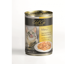 Edel Cat, вологий корм для котів з  куркою та качкою 400 гр