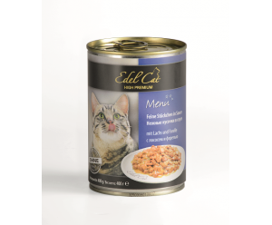 Edel Cat, вологий корм для котів з  лососем и фореллю 400 гр