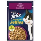 Felix® Sensations Jellies (Фелікс Сенсейшнз Джеліс). З качкою в желе зі шпинатом. 