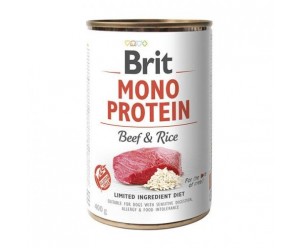 Brit Mono Protein Beef & Rice 400 г Вологий корм для собак  з Яловичиною та рисом