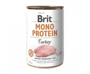 Brit Mono Protein Dog Turkey  400 g Вологий корм при харчовій алергії, з одним протеїном з Індички