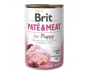 Brit Pate & Meat Chicken 400 г Вологий корм для цуценят з Куркою та Індичкою