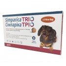 Simparica Trio жувальні таблетки від бліх та глистів для собак вагою 5,1-10кг