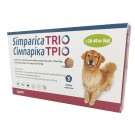 Simparica Trio жувальні таблетки від бліх та глистів для собак вагою 20,1-40кг