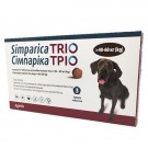 Simparica Trio жувальні таблетки від бліх та глистів для собак вагою 40,1-60кг