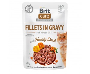 Brit Care Cat вологий корм для котів філе в соусі з Качкою