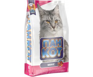 ПанКот Мікс, сухий корм для дорослих котів 10кг