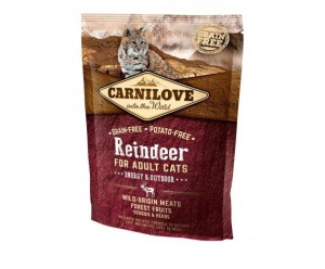 Carnilove Cat Raindeer - Energy & Outdoor Сухий корм для активних котів з Олениною та Кабаном