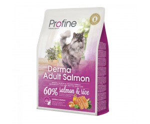 Profine Cat Derma Сухий корм для котів, шерсть яких вимагає додаткового догляду з Лососем та рисом