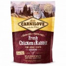 Carnilove Fresh Chicken & Rabbit Сухий корм для дорослих котів з Куркою та Кроликом