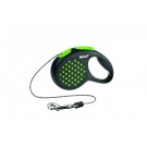 Flexi Design XS Cord 3м.зелений рулетка-повідець для собак та котів до 8кг Трос