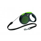 Flexi Design S Cord 5м.зелений рулетка-повідець для собак до 12кг Трос