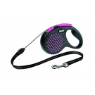 Flexi Design M Cord 5м.рожевий рулетка-повідець для собак до 20кг Трос