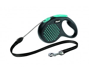 Flexi Design M Cord 5м.синій рулетка-повідець для собак до 20кг Трос