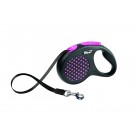 Flexi Design S Tape 5м.рожевий рулетка-повідець для собак до 15кг Стрічка