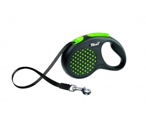 Flexi Design S Tape 5м.зелений рулетка-повідець для собак до 15кг Стрічка