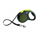 Flexi Design M Tape 5м.жовтий рулетка-повідець для собак до 25кг Стрічка