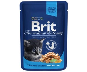 Brit Premium Cat вологий корм для кошенят Курка 100гр