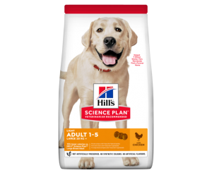 Hills Science Plan Light Large Breed Adult- корм для собак великих порід схильних до зайвої ваги з Куркою-14 кг