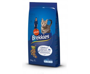 Brekkies Cat Complet для дорослих котів з куркою, тунцем та овочами