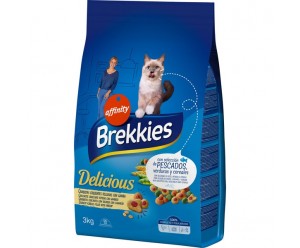 Brekkies Cat Delice Fish для дорослих котів з Лососем та Тунцем