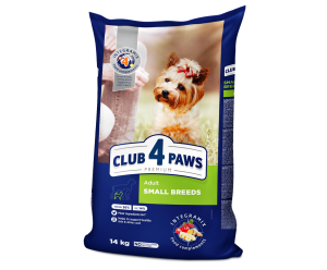 CLUB 4 PAWS Клуб 4 Лапи, сухий повнораціонний корм для собак малих порід