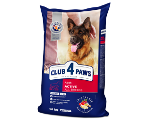 CLUB 4 PAWS Клуб 4 Лапи, сухий повнораціонний корм для активних собак