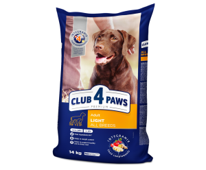 CLUB 4 PAWS Premium Клуб 4 Лапи, сухий повнораціонний корм для собак з зайвою вагою