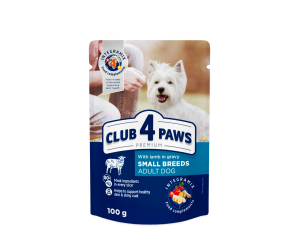 C4Р Premium вологий корм для собак малих порід з Ягням в соусі