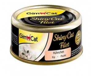 GimCat Shiny Cat Filet Вологий корм шматочки Курячого філе в бульйоні 70 гр