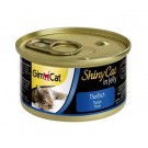 GimCat Shiny Cat in jelly Вологий корм для кішок Тунець в желе 70 гр