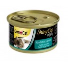 GimCat Shiny Cat in jelly Вологий корм для кішок Курка c Креветками в желе 70 гр