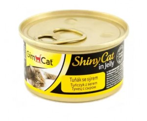 GimCat Shiny Cat in jelly Вологий корм для кішок Тунець з Сиром в желе 70 гр